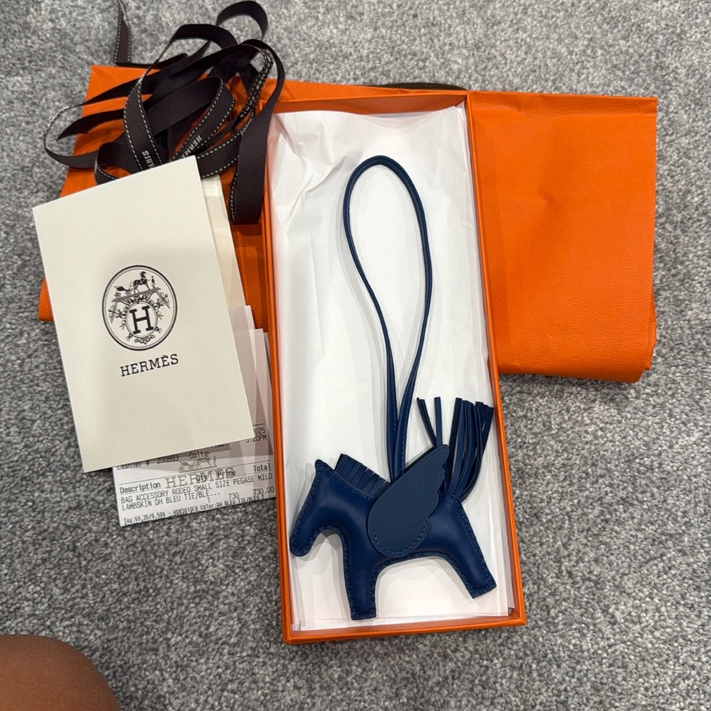 Authentic Hermes Rodeo purse charm